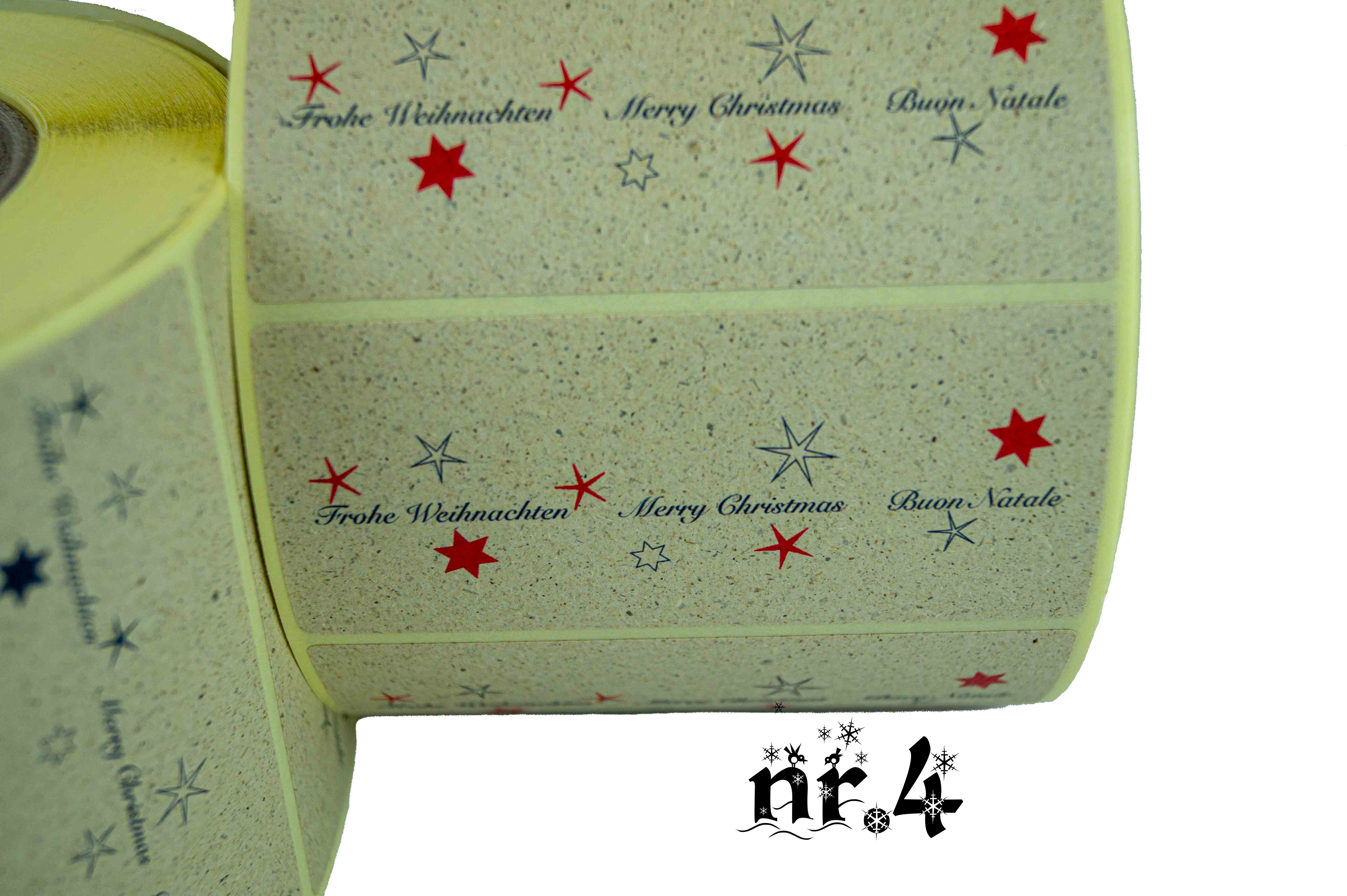 Weihnachtsetiketten - Muster 4