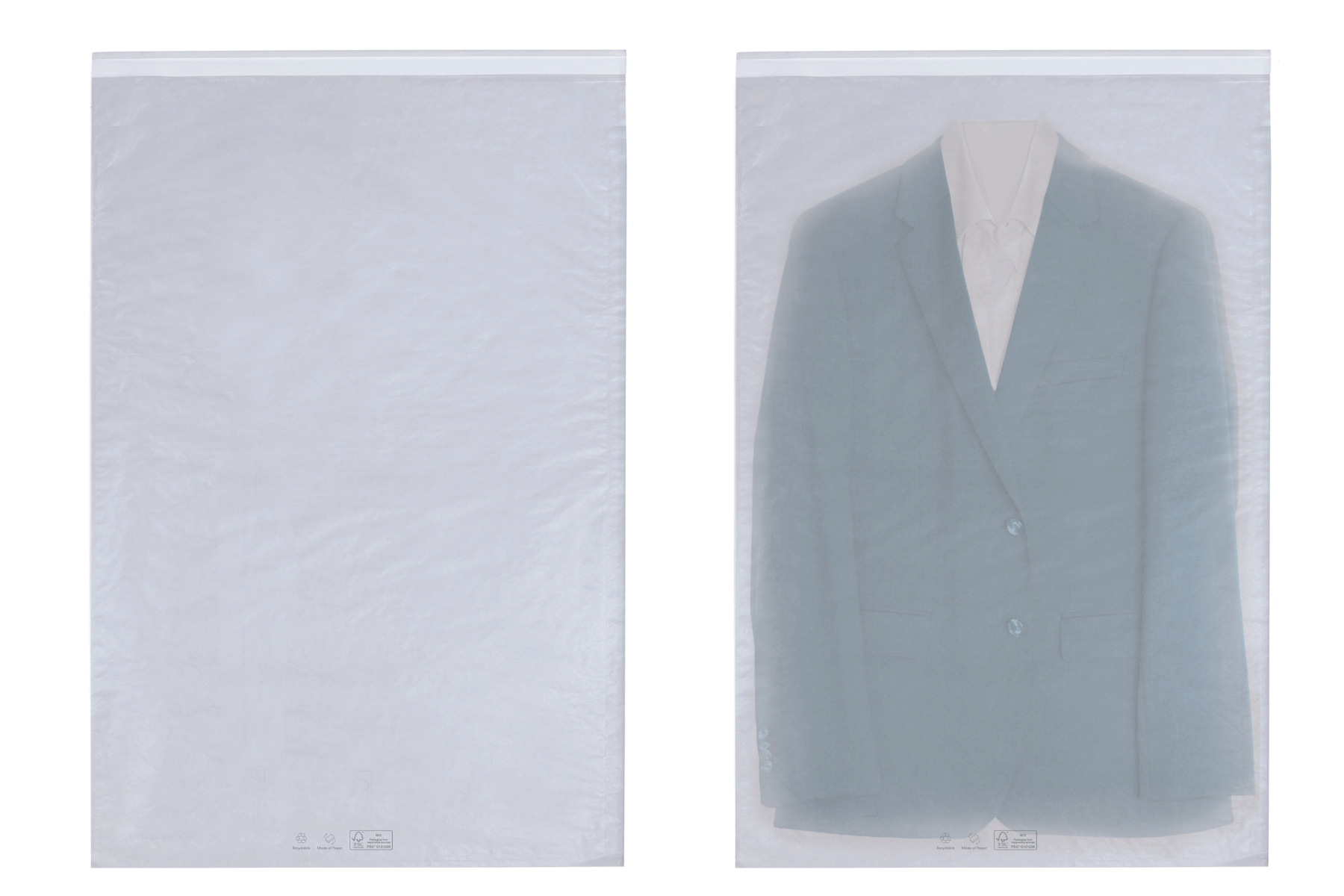 plastikfreie Papier-Polybeutel