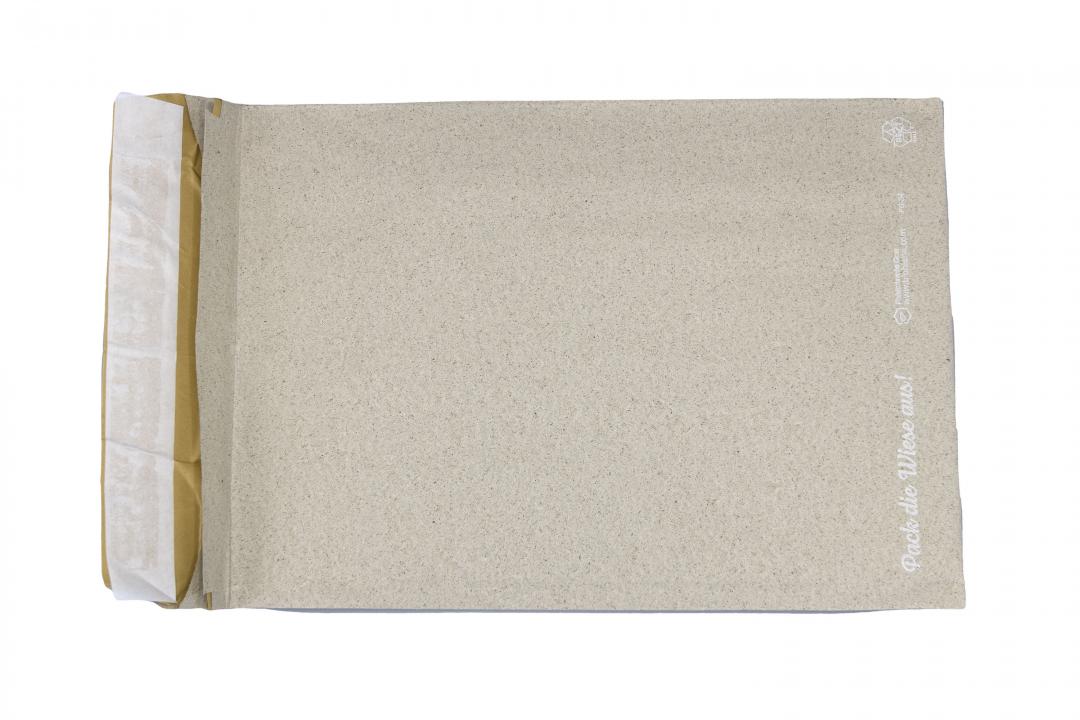 Graspapier-Polstertasche ohne Falte B4 250X353 (100 Stück)