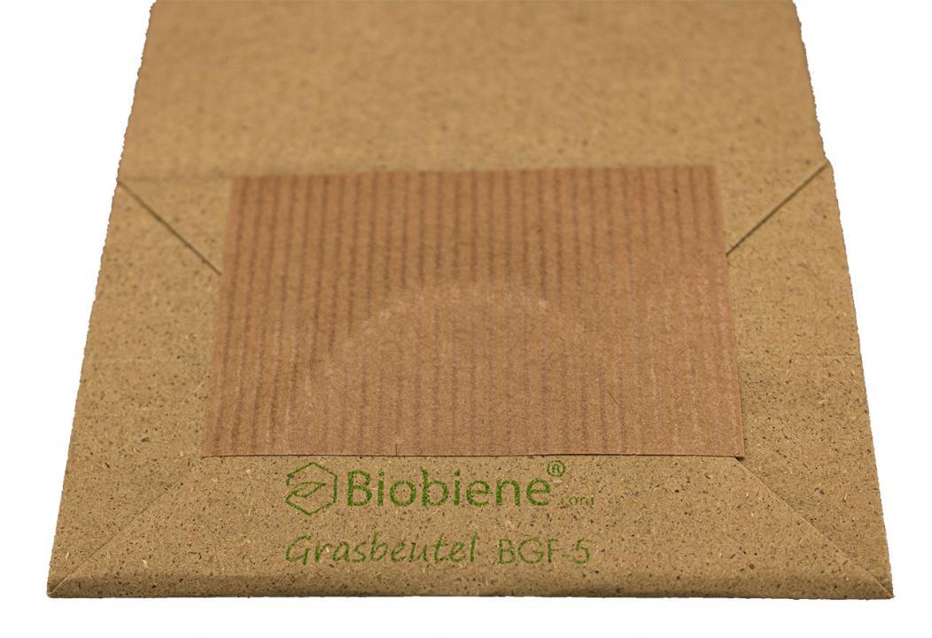 Blockbodenbeutel Boden mit Branding