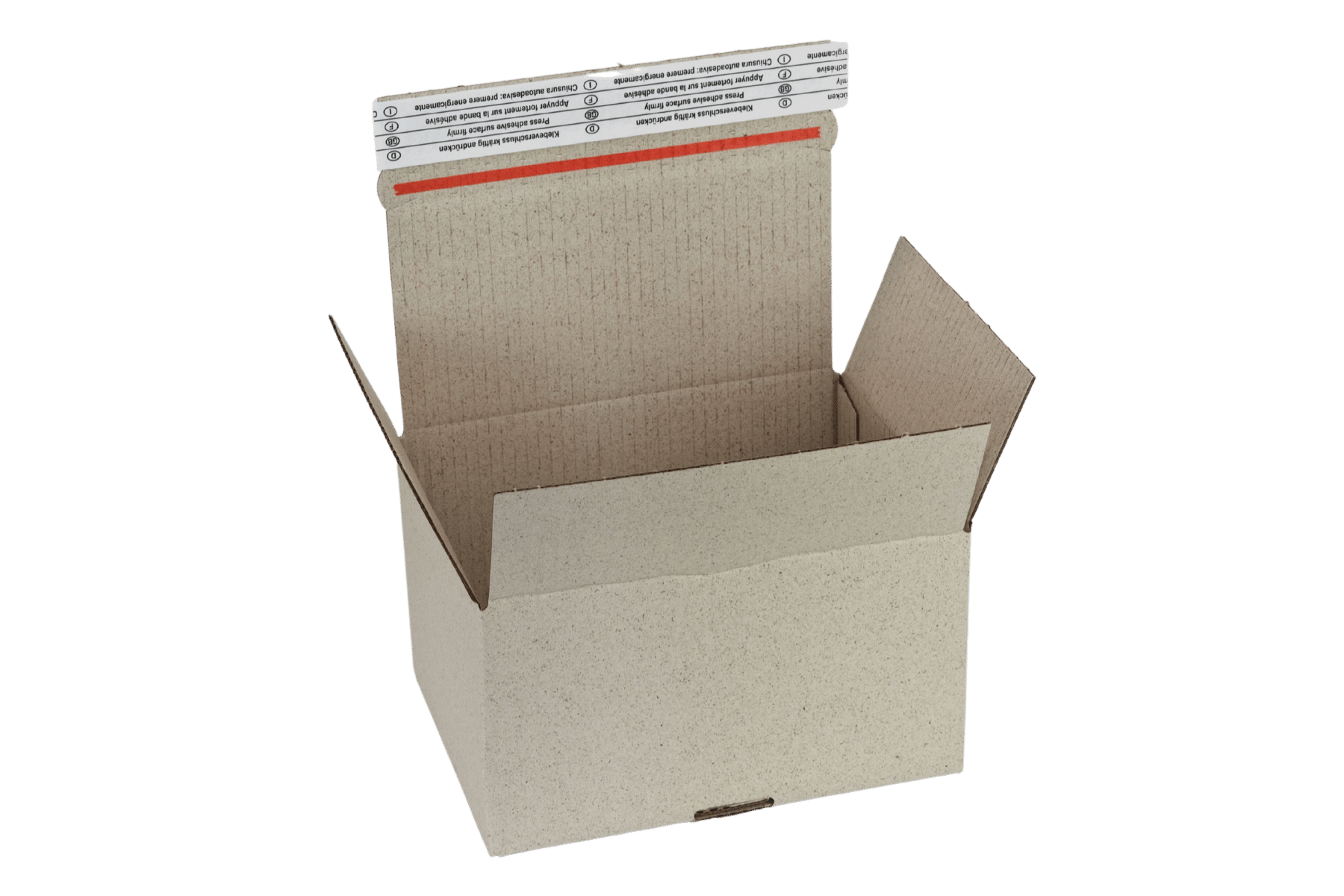 Selbstklebender Karton für Päckchenversand