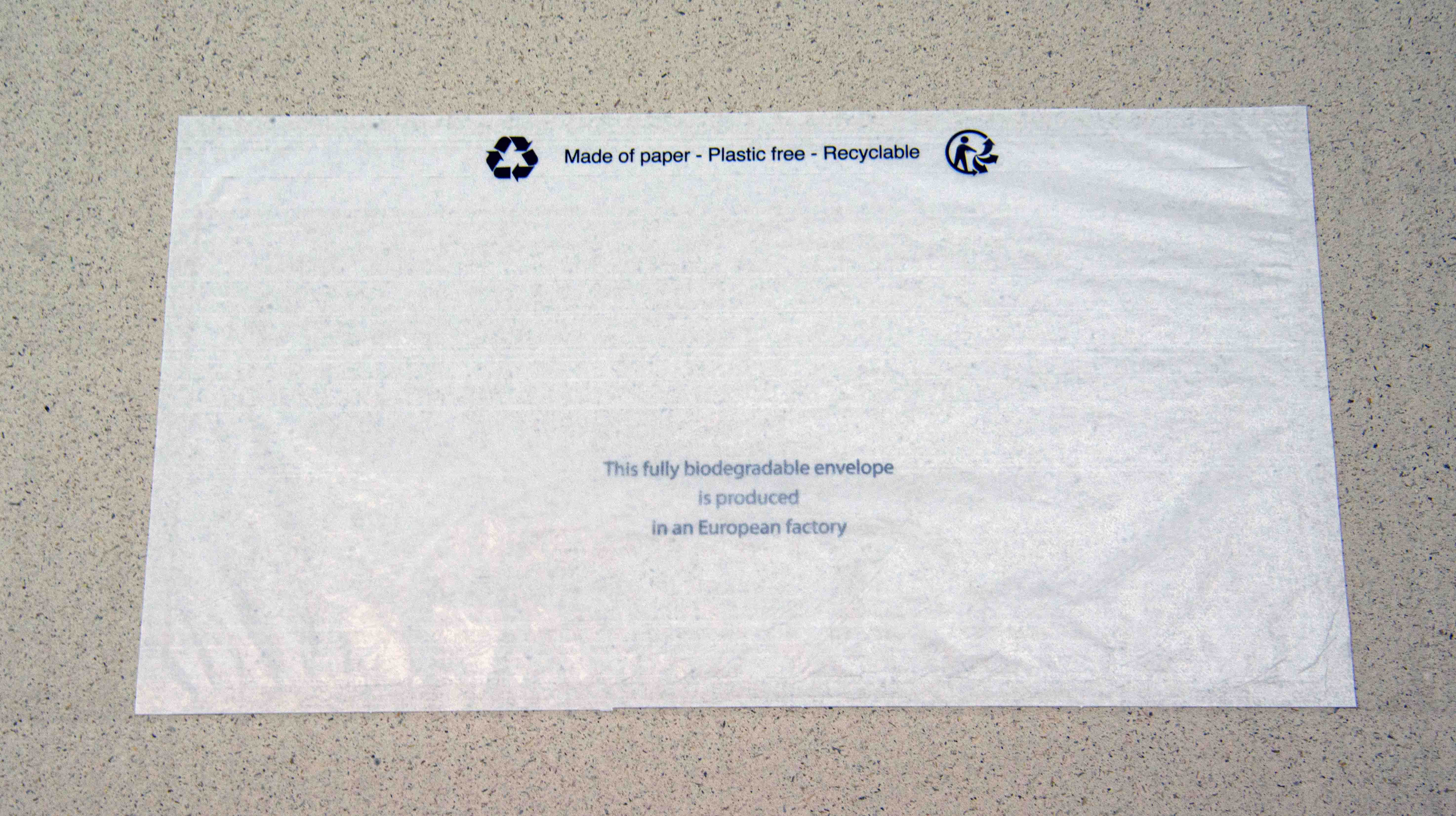 Papier Dokumententaschen transparent versch. Größen