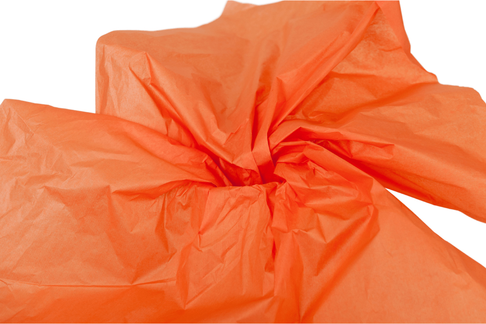 Knüll- und Verpackungspapier farbig Orange