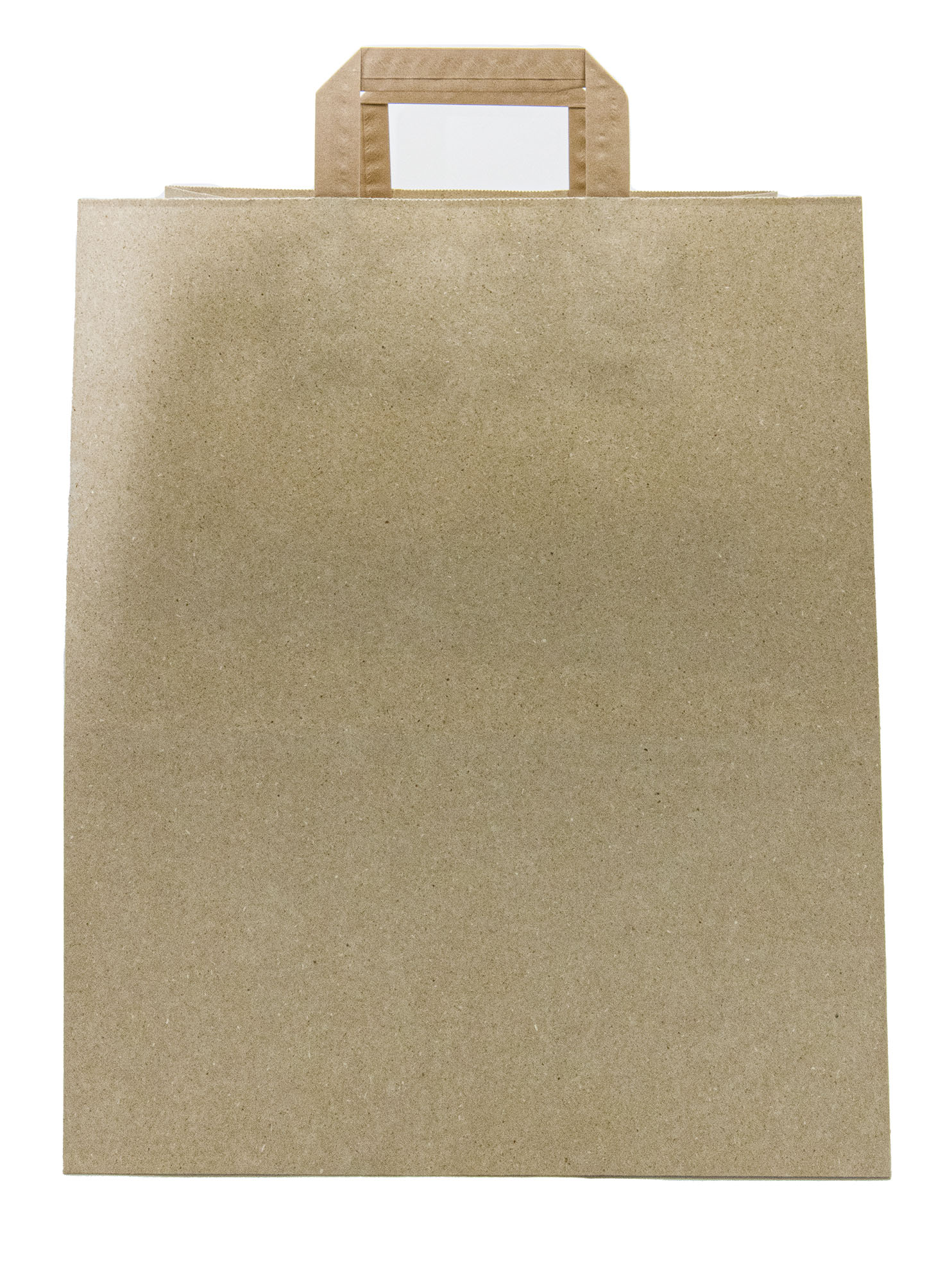 Bedruckte Graspapier Tragetaschen 320x410mm+ 105mm 95g/m² | NEU mit Ihrem Logo!