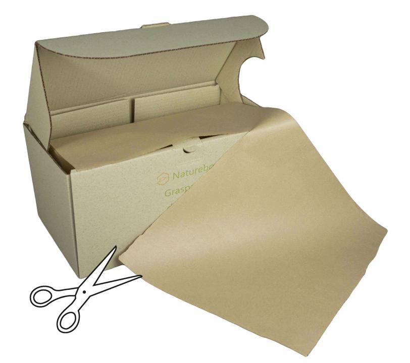 Naturebox® Graspapier dispenser 375mm x 300 m