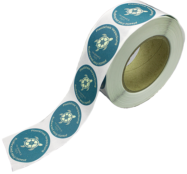 Verpackungsmaterial mit wichtiger Message: Plastikfrei-verpacken!