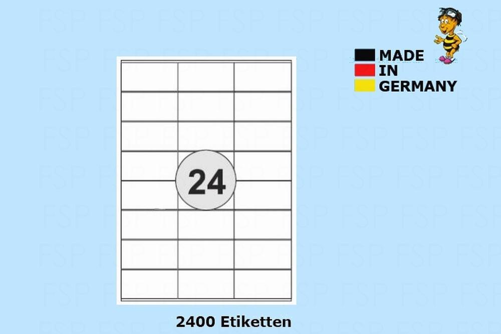 DIN A4 Druckeretiketten Label 