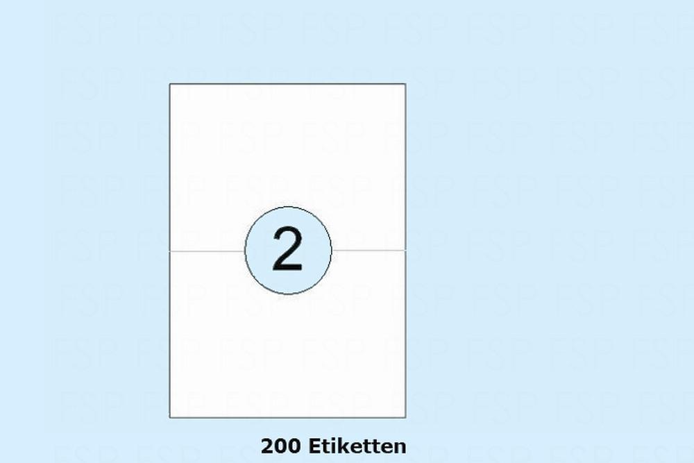 DIN A4 Druckeretiketten Label weiß