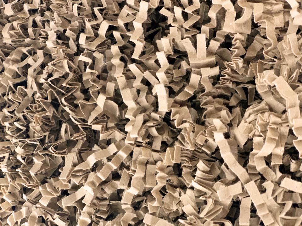 Papierwolle aus Graspapier dunkel