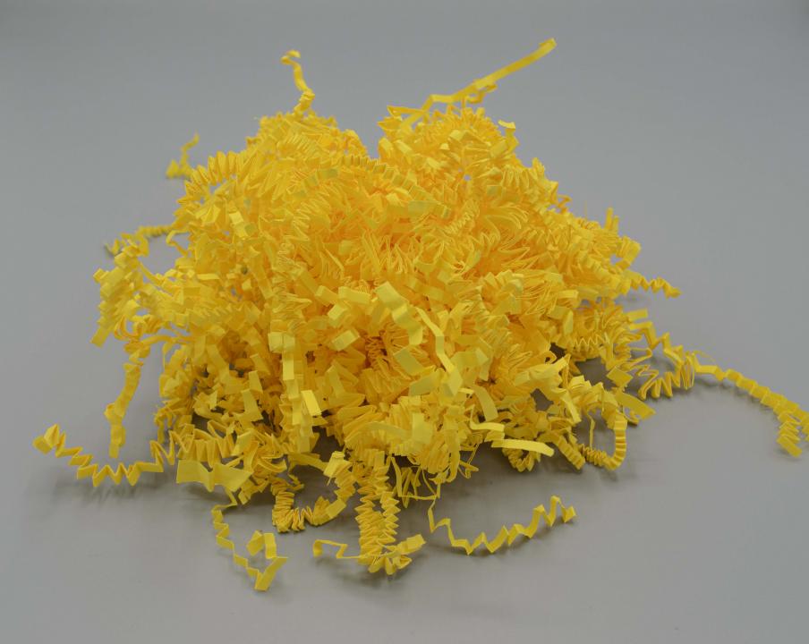 Umweltfreundliches Polstermaterial Farbige Papierwolle Gelb