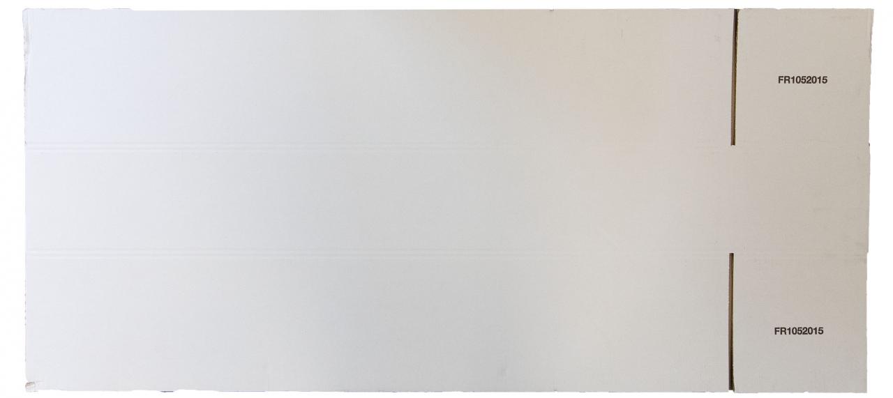 Wellpapp-Falkarton Fefco 0203 ungefaltet Außenseite b