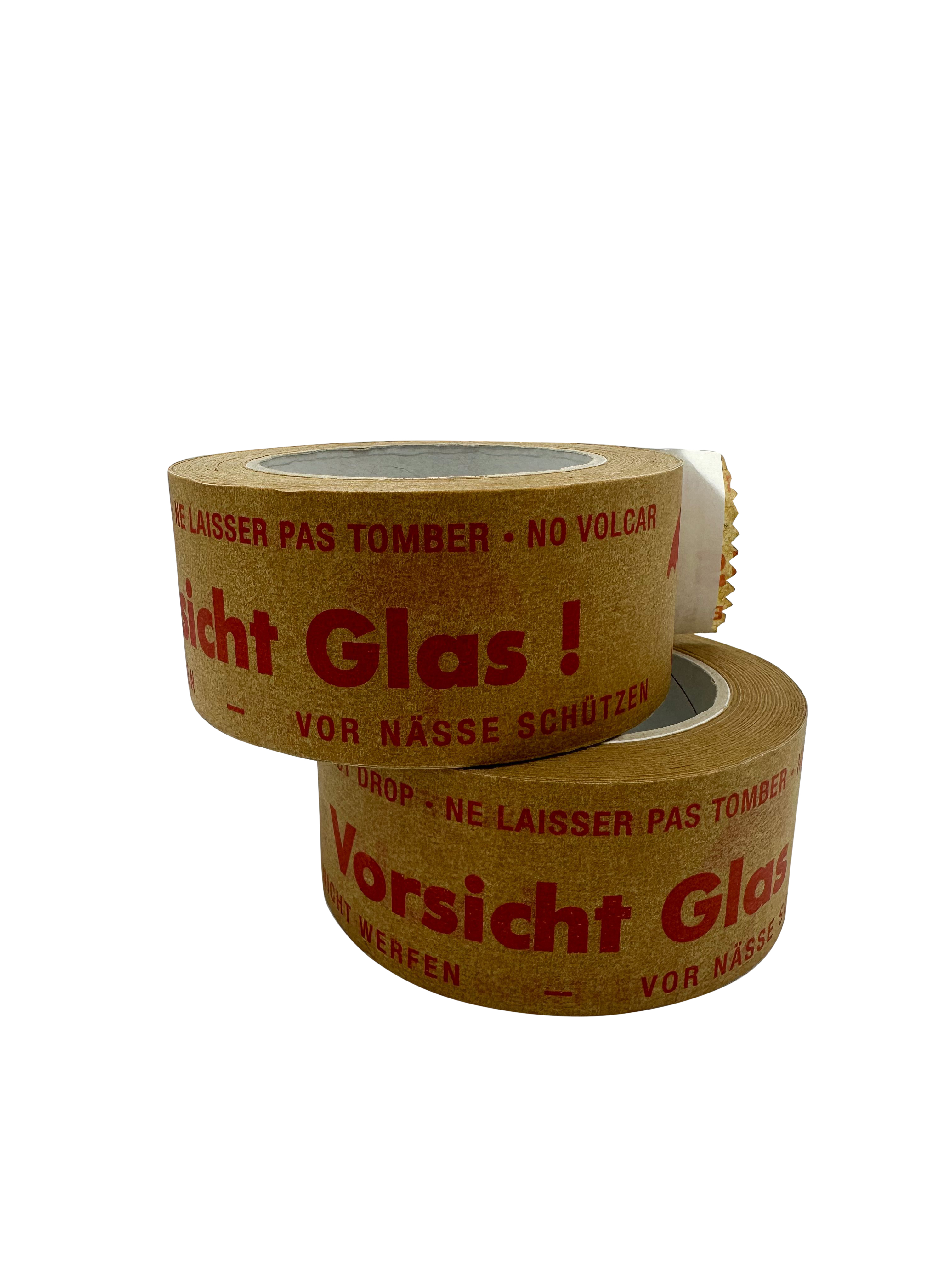 ECOLINE_Verpackungsmittel_Braunes-Packband_50mmx50m_aus-PAPIER_Vorsicht-Glas