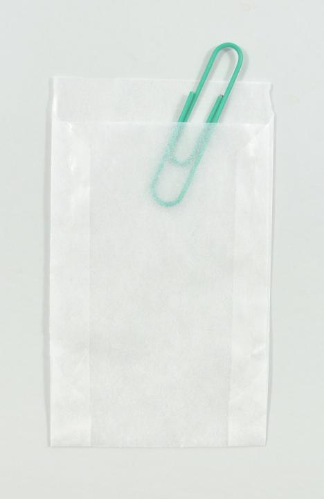 Papier-Flachbeutel transluzent 63x93+14mm