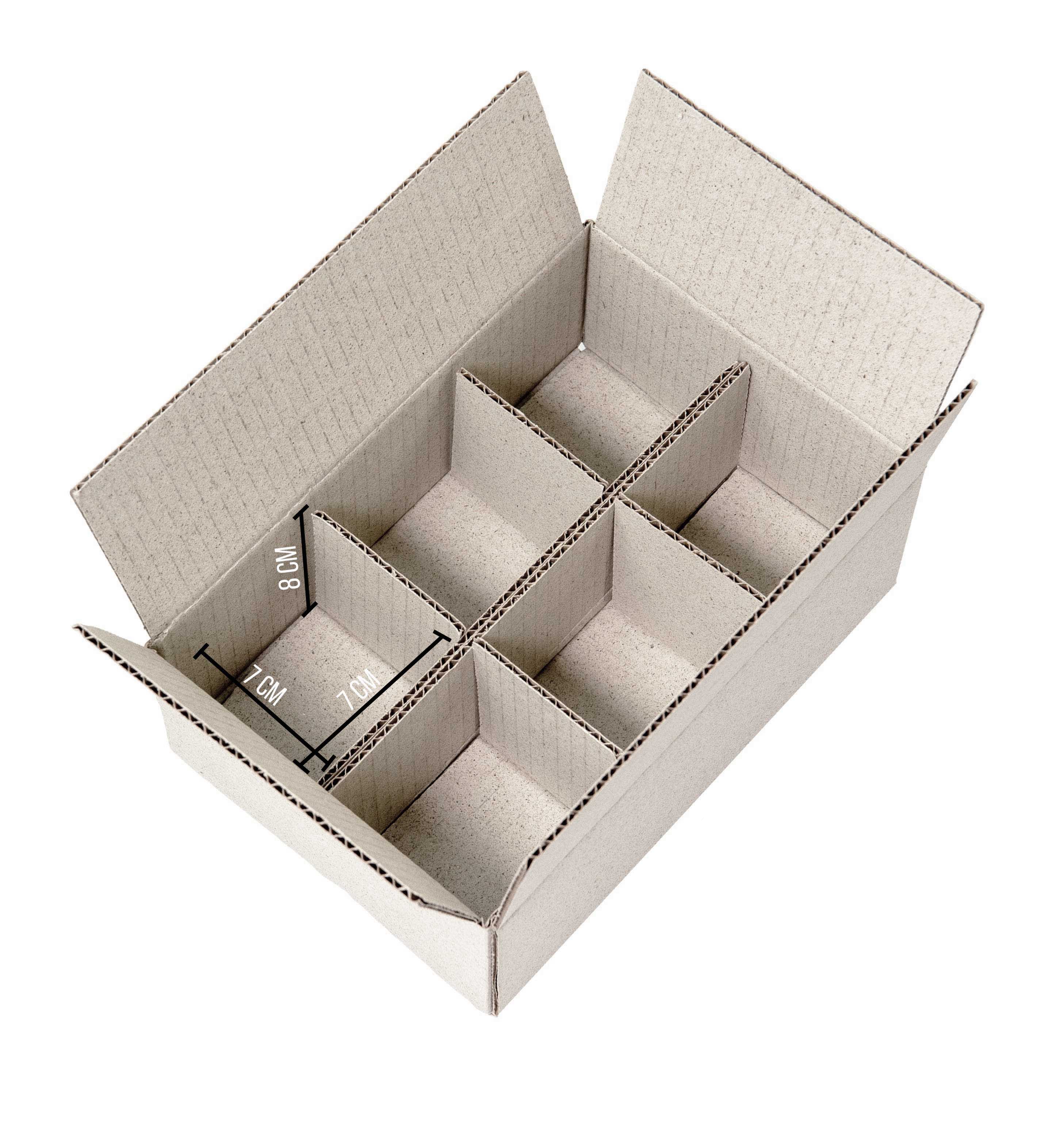 Naturebox® Blitzpack-Graskarton mit 6 Fachabteilungen