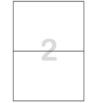 Druckeretiketten, Etiketten 210x148,5mm DIN A4 Label (1 Pckg. á 100 Blatt)