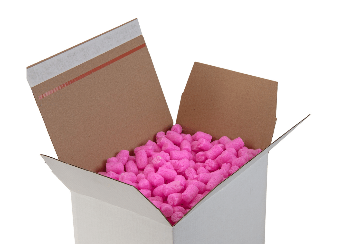 Verpackungschips Verpackungsmaterial Farbe pink