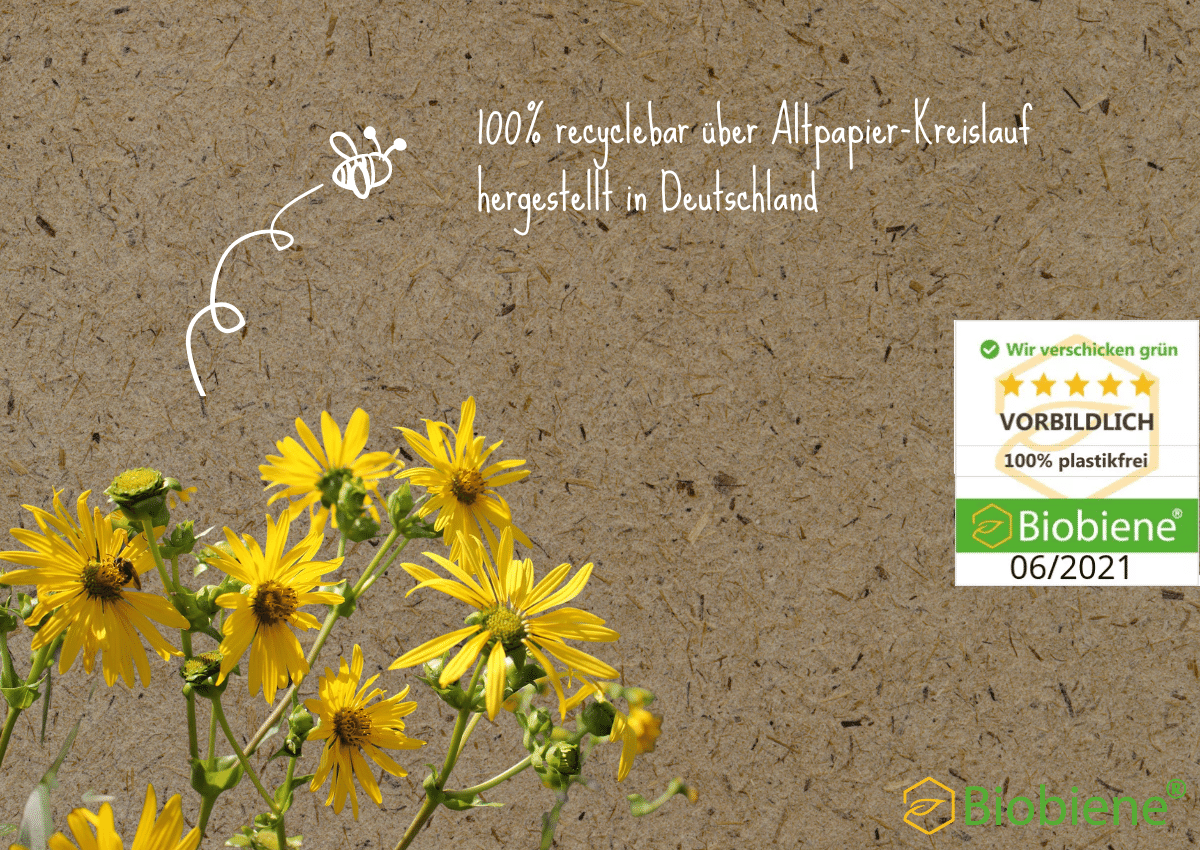 Etiketten aus Silphie-Papier