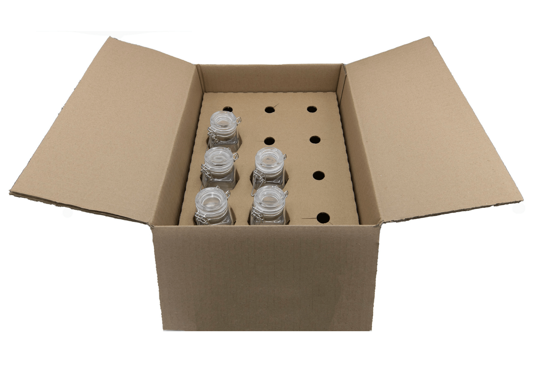 Flaschenkarton Sicherung Gefache