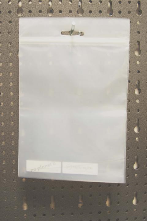 Transparente Kompostierbare Beutel mit Euroloch