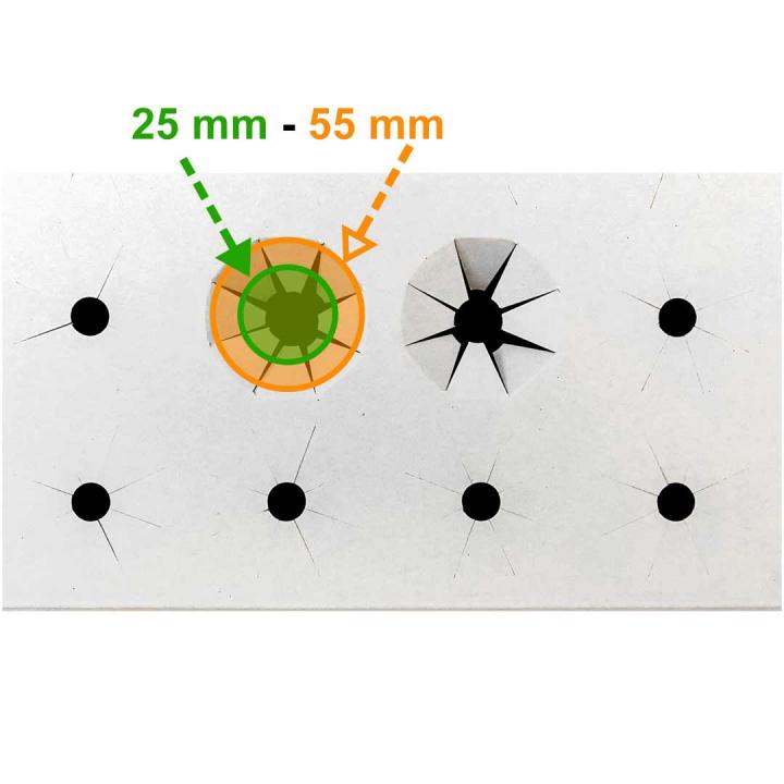 Gefache für Flaschen 25-55 mm