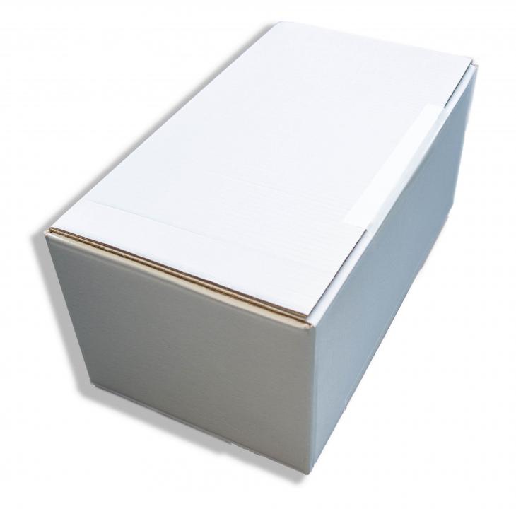 Wellpapp-Falkarton Fefco 0203 gefaltet und verklebt