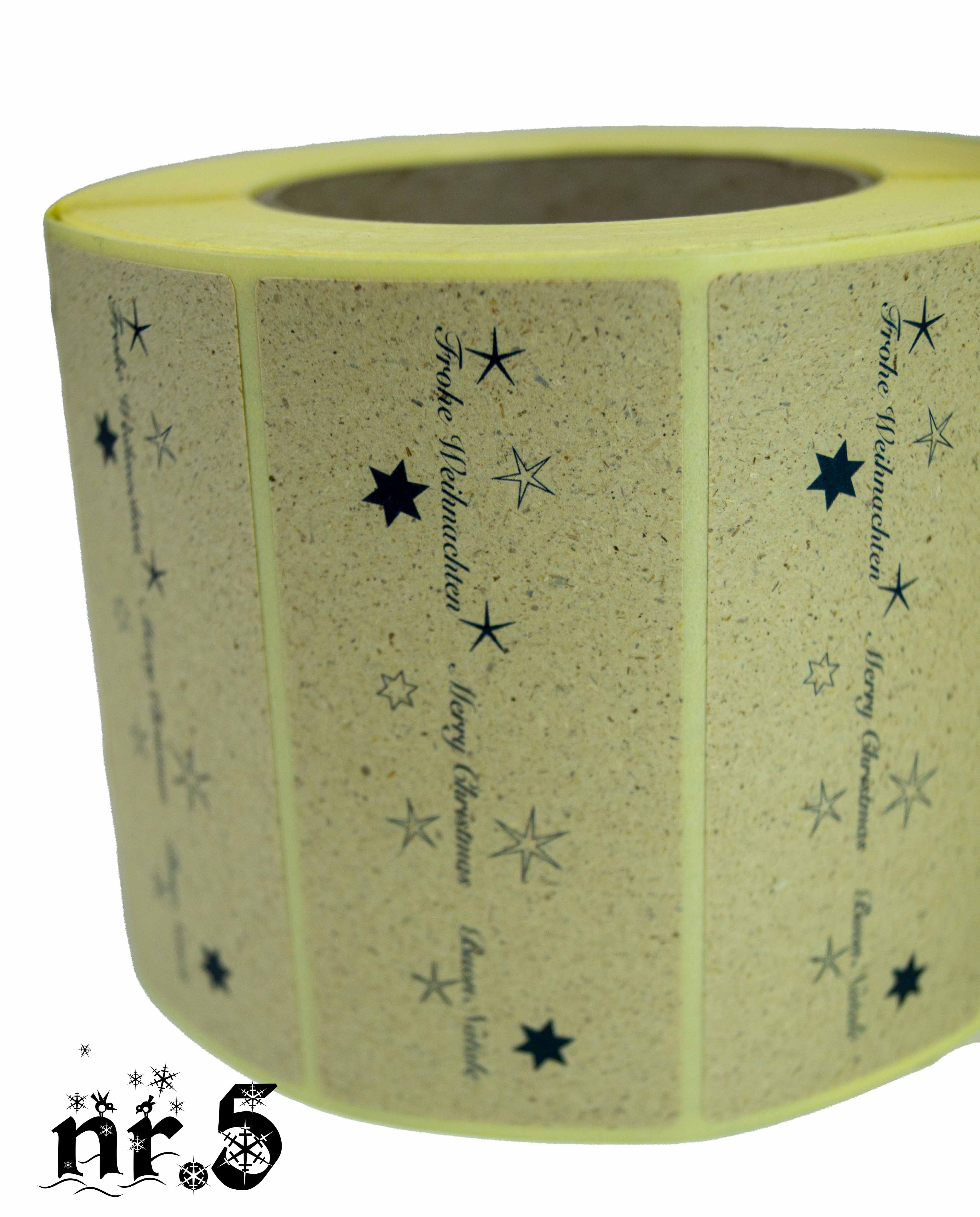 Weihnachtsetiketten - Muster 5