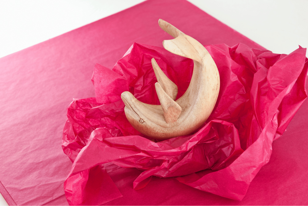 farbiges Packpapier Rot