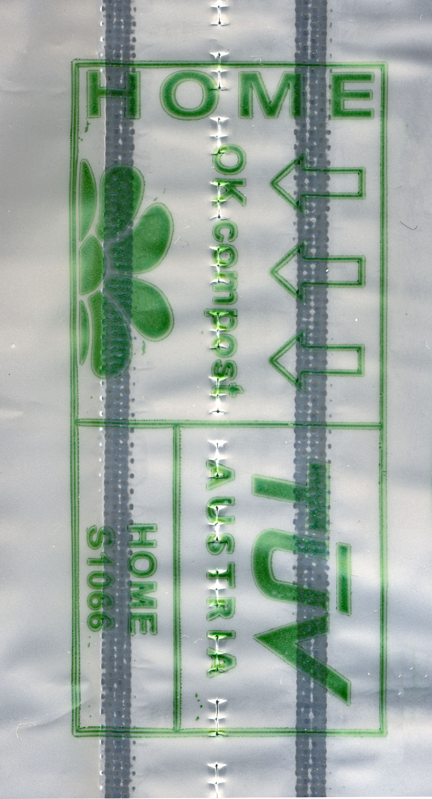 Reißnaht am Luftpolsterkissen kompostierbar