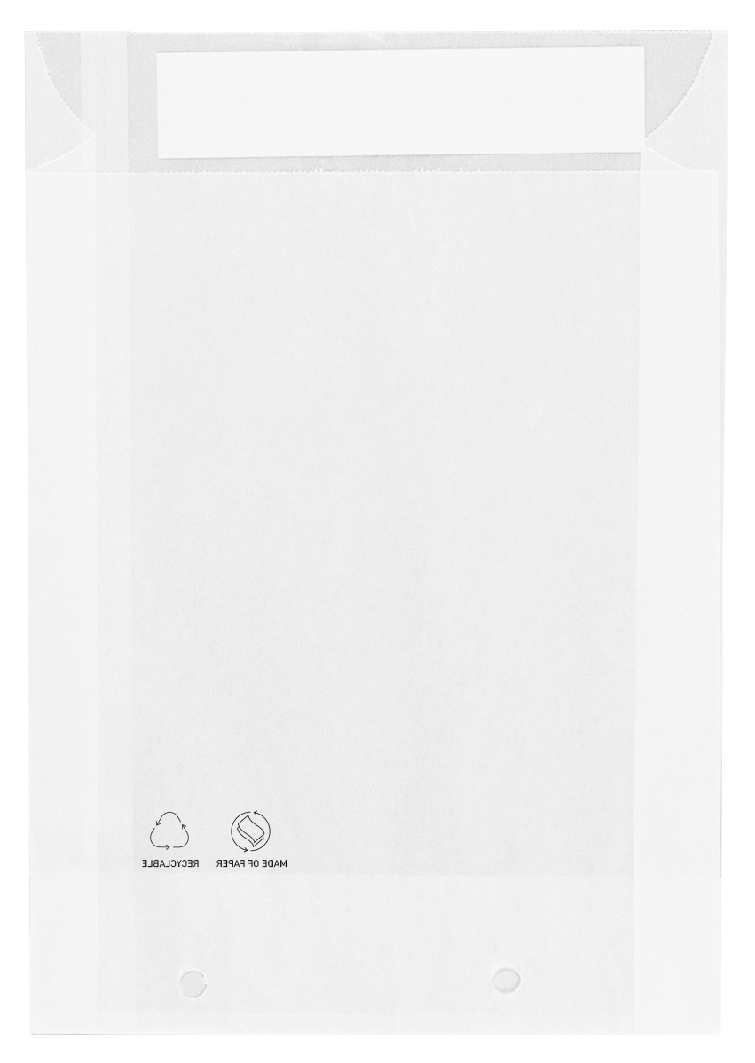 Polybeutel aus Papier für Textilien - 250x300x40mm