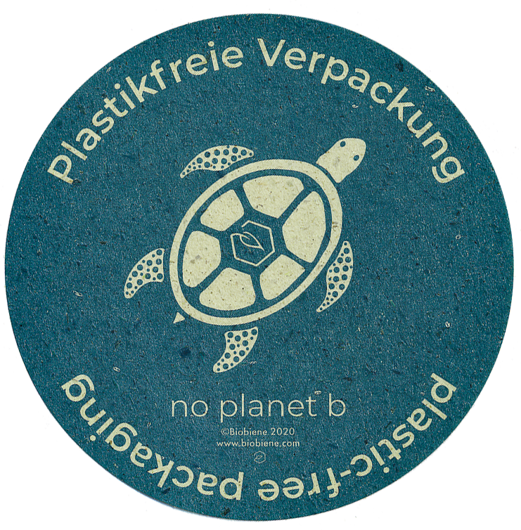 Graspapier Etiketten 50mm Durchmesser