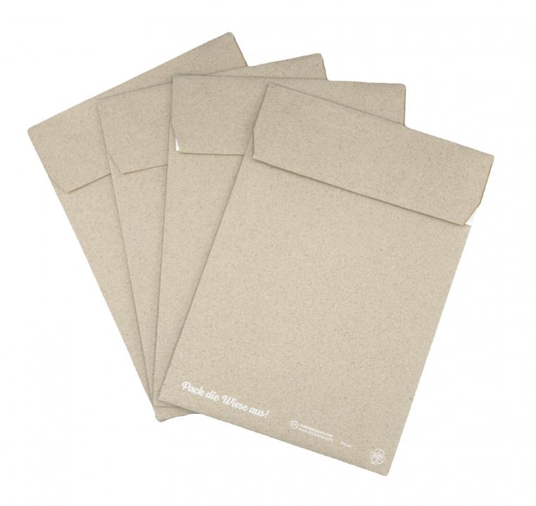 Papierpolstertasche aus Gras