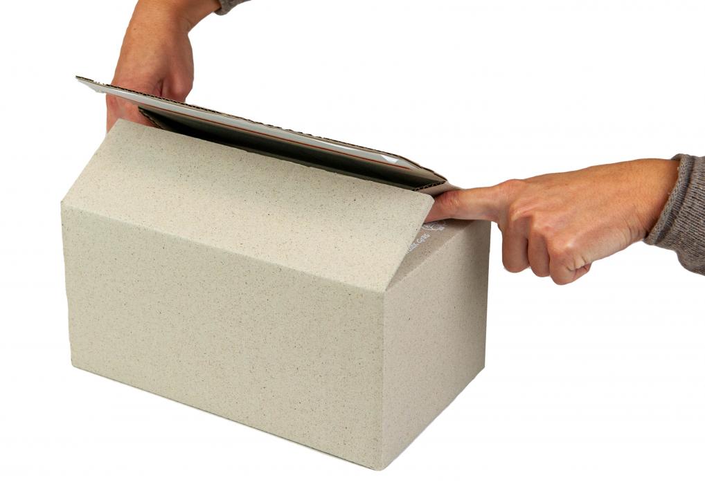 Verpackungsmaterial Graskartons zum schnellen Verpacken