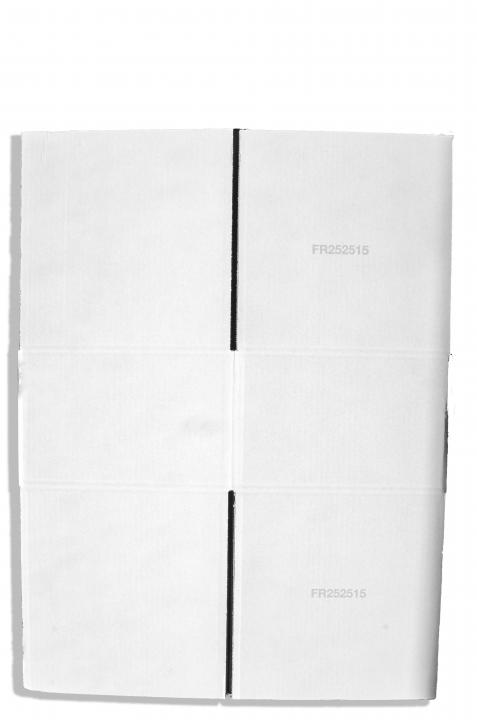 Wellpapp-Falkarton Fefco 0203 ungefaltet Außenseite b