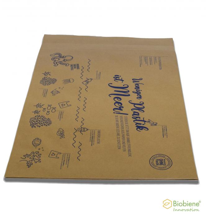 E-Commerce Papierfaltentasche Safebag "Meer" 405x408 + 80 mm