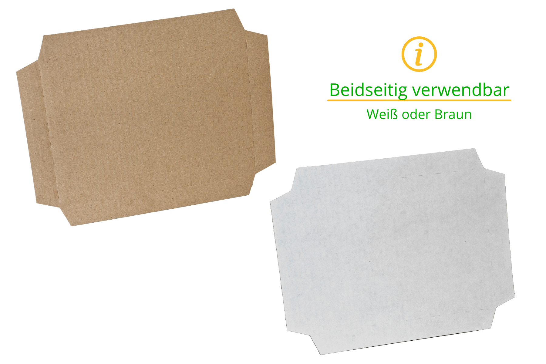 Karton Zwischenlagen - weiß-braun