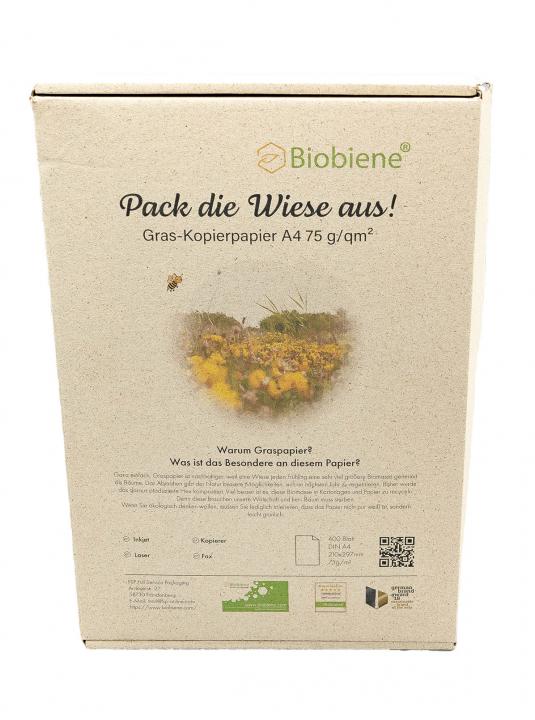 Graspapier - Kopierpapier/Druckerpapier A4 75g (400 Blatt)