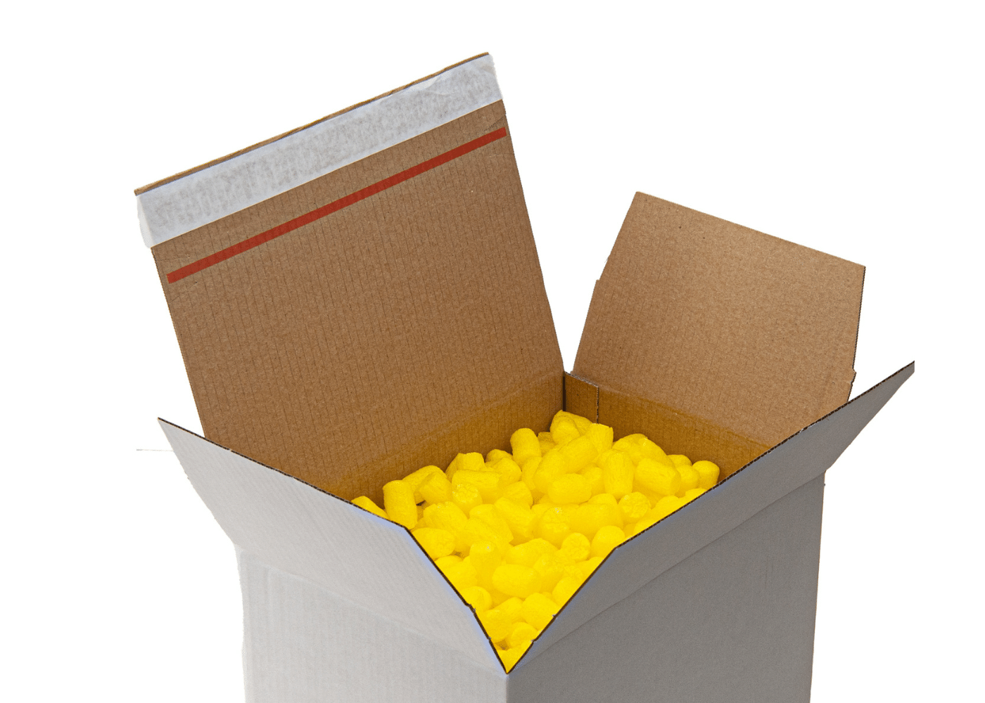 Verpackungschips Verpackungsmaterial Farbe Sonnengelb