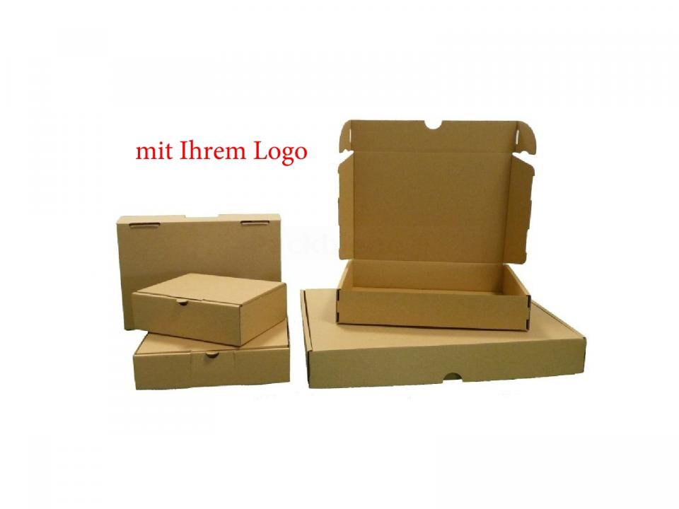 232x156x41mm Maxibriefkarton Postverpackungen braun mit Logo